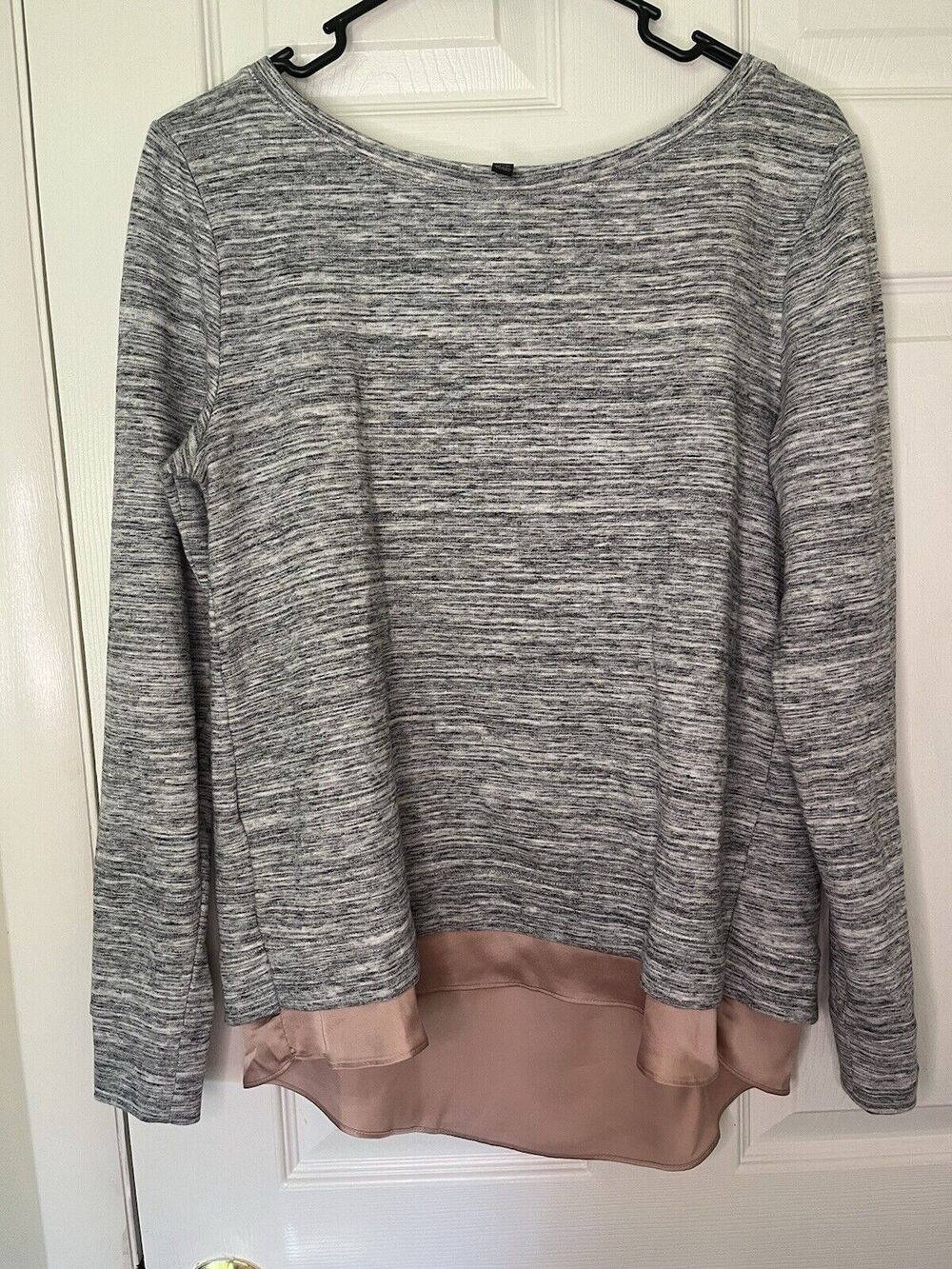 WHITE HOUSE BLACK MARKET Women's Layered Look Size S Long Sleeve Top Shirt